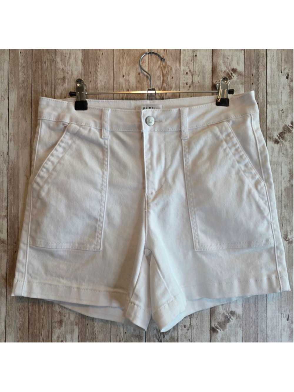Women's BLEU White High Waist Shorts Size 4 NWOT